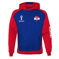 Bluzy męskie - FIFA Męska bluza z kapturem Official World Cup 2022, męska, Chorwacja, rozm. X-XL, czerwona, XXL, czerwony, XXL - miniaturka - grafika 1