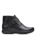 Botki damskie - Clarks Skórzane botki "Appley Mid" w kolorze czarnym - miniaturka - grafika 1