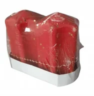 Świece - Świeca gwiazda czerwona 2 szt 58 x 90 mm - miniaturka - grafika 1