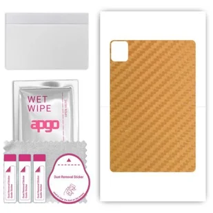 folia naklejka skórka strukturalna na TYŁ do Blackview Tab 30 WiFi - Carbon Złoty - apgo SKINS - Akcesoria do tabletów i e-booków folia naklejka skórka strukturalna na TYŁ do Blackview Tab 30 WiFi - Carbon Złoty - apgo SKINS - Akcesoria do tabletów i e-booków - miniaturka - grafika 1