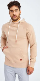 Bluza męska z kapturem Leif Nelson LN-8125, jasnobrązowy melanż / XL - Bluzy męskie - miniaturka - grafika 1