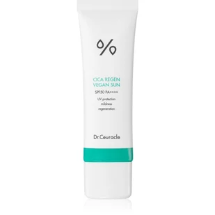 Dr Ceuracle Dr Ceuracle Cica Regen Vegan Sun SPF 50+ PA ++++ Delikatny wegański krem przeciwsłoneczny 50 ml - Balsamy i kremy do opalania - miniaturka - grafika 1