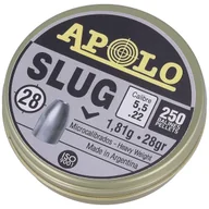 Amunicja do wiatrówek - Śrut Apolo Slug 28 5.5 mm, 250 szt. 1.81g/28.0gr (19302) - miniaturka - grafika 1