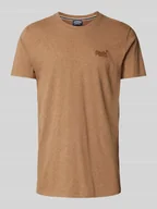 Koszulki męskie - T-shirt z wyhaftowanym logo - miniaturka - grafika 1