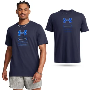 Koszulka fitness męska Under Armour UA Branded Gel Stack - Koszulki sportowe męskie - miniaturka - grafika 1