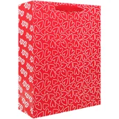 Opakowania i torebki na prezenty - SPARKLEZ Torba prezentowa w serca, rozmiar L - miniaturka - grafika 1