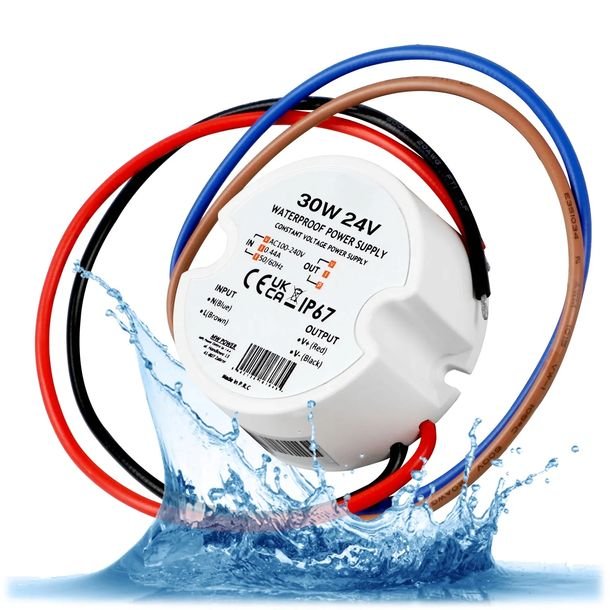 Zasilacz LED 24V 30W 1.25A Do Puszki Tranformator Dopuszkowy Do Taśm Taśmy