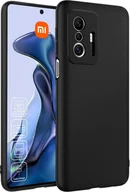 Etui i futerały do telefonów - Silikonowe etui na telefon komórkowy Xiaomi Mi 11T / 11T Pro Protective Cover Matt Black Backcover - miniaturka - grafika 1