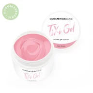 Żele do paznokci - Żel budujący z pamięcią cieczy brudny róż UV LED First Blush 50ml - miniaturka - grafika 1