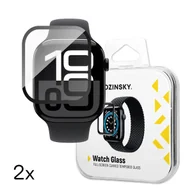 Akcesoria do smartwatchy - Szkło hartowane Wozinsky Full Glue do Apple Watch Series 10 42mm (2 szt.) - miniaturka - grafika 1
