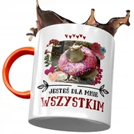 Kubki - Kubek Pomarańczowy Kapibara na Urodziny Prezent z Nadrukiem ze Zdjęciem + Opakowanie na prezent (wzór 02) - miniaturka - grafika 1