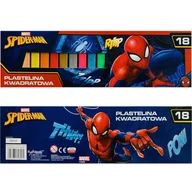 Masy plastyczne - Plastelina Kwadratowa Zestaw 18 Sztuk Spider-Man - miniaturka - grafika 1