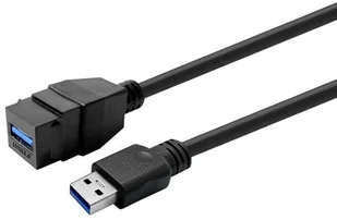 VivoLink Keystone Black USB3.0 A-Female to A-Male PROKEYUSB3AFM5B - Adaptery i przejściówki - miniaturka - grafika 1