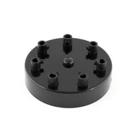 Akcesoria do oświetlenia - Metalowa osłonka sufitowa, maskownica sufitowa lakierowana w kolorze czarnym strukturalnym - siedmiokablowa Kolorowe Kable - miniaturka - grafika 1