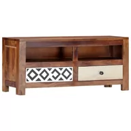 Szafki RTV - vidaXL Szafka pod TV, 90 x 30 x 40 cm, lite drewno sheesham - miniaturka - grafika 1