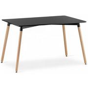 Stoły - Czarny stół kuchenny prostokątny - Ingram - miniaturka - grafika 1