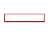 Systemy ekspozycyjne i znaki informacyjne - Magnetoplan Koszulka magnetyczna 232x52mm ramka czerwona 5szt 1131706 - miniaturka - grafika 1
