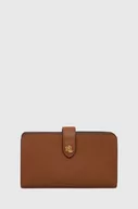 Portfele - Lauren Ralph Lauren portfel damski kolor brązowy - miniaturka - grafika 1