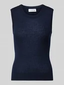 Swetry damskie - Bezrękawnik o kroju slim fit z czystej wełny - miniaturka - grafika 1