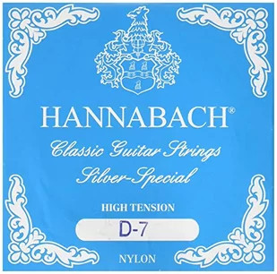 Hannabach 652607 Klassikgitarrensaiten Serie 815 für 8/10 saitige Gitarren/High Tension Silver Special - D7 - Struny gitarowe  - miniaturka - grafika 1