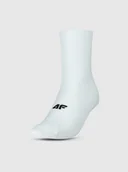 Skarpetki męskie - Skarpetki kolarskie uniseks 4F 4FWSS25UFSOU174 - białe - miniaturka - grafika 1