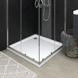 vidaXL Lumarko Brodzik prysznicowy z wypustkami, biały, 90x90x4 cm, ABS 148898 - Brodziki prysznicowe - miniaturka - grafika 1