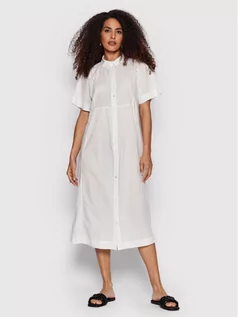 Sukienki - Vero Moda Sukienka koszulowa Jilla 10260810 Biały Relaxed Fit - grafika 1