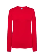 Koszulki i topy damskie - T-shirt damski medyczny czerwony długi rękaw roz.XL - miniaturka - grafika 1