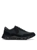 Trampki męskie - Clarks Skórzane sneakersy "Nature X One" w kolorze czarnym - miniaturka - grafika 1