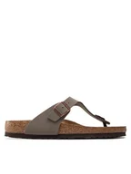 Klapki i japonki damskie - Birkenstock Japonki Gizeh 0043391 Szary - miniaturka - grafika 1