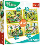 Puzzle - Trefl Puzzle 4w1 Wspólne zabawy Treflików 34337 - miniaturka - grafika 1
