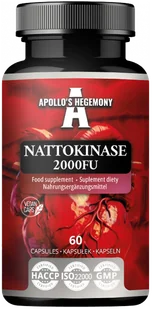 APOLLO'S HEGEMONY NATTOKINASE 2000 FU 60 KAPSUŁEK - Układ pokarmowy - miniaturka - grafika 1