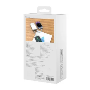 Powerbank Baseus Comet 20000mAh, USB do USB-C, 22.5W (biały) - Powerbanki - miniaturka - grafika 9