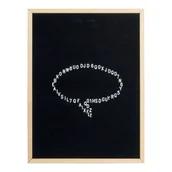 Tablice i flipcharty - Tablica na litery w drewnianej ramie 80x60x2cm - miniaturka - grafika 1