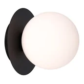 Lampy ścienne - COSMOLight Cape Town kinkiet 1-punktowy czarny W01834BK - miniaturka - grafika 1