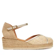Espadryle damskie - Espadryle Unisa Chat 25 Rfo Beżowy - miniaturka - grafika 1
