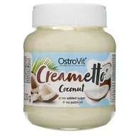 Słodkie kremy i masła - OstroVit Creametto krem kokosowy z wiórkami 320 g - miniaturka - grafika 1