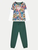 Bluzki damskie - Guess Komplet bluzka i spodnie N5RG10 K8HM4 Kolorowy Regular Fit - miniaturka - grafika 1