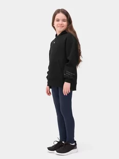4F, Legginsy dzianinowe dziewczęce, 4FJSS23TTIGF038-31S, Granat, Rozmiar 140 - Legginsy - miniaturka - grafika 1