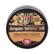 Balsamy i kremy do opalania - Vivaco Sun Argan Bronz Oil Tanning Butter SPF15 preparat do opalania ciała 200 ml unisex - miniaturka - grafika 1