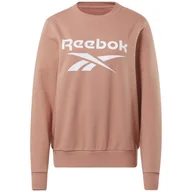 Bluzy damskie - Damska Bluza REEBOK RI BL FRENCH TERRY CREW HB2301 – Pomarańczowy - miniaturka - grafika 1