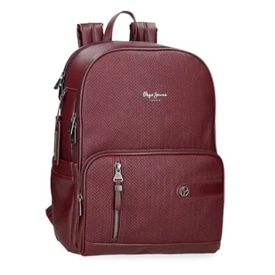 Pepe Jeans Sprig Plecak na laptopa 15,6 cala czerwony 29 x 40 x 11 cm skóra syntetyczna 12,76 l by Joumma Bags, Czerwone, Talla única, plecak na laptopa - Torby na laptopy - miniaturka - grafika 1