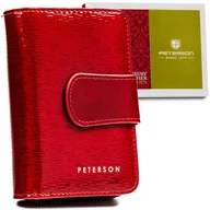 Portfele - Portfel damski skórzany PTN 425214-SH-9985 Red - miniaturka - grafika 1