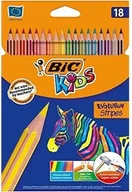 Przybory szkolne - Bic Kredki Eco Evolution Stripes 14+4 kolory 950524 - miniaturka - grafika 1