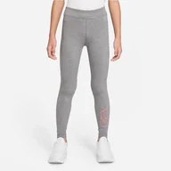 Legginsy - Legginsy Nike Sportswear Essential DN1853 091 szary M (137-147cm) - miniaturka - grafika 1