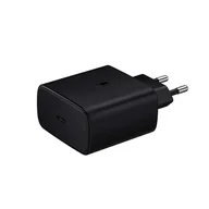 Ładowarki do telefonów - ŁADOWARKA SIECIOWA 45W CZARNA PD TYP-C bulk - miniaturka - grafika 1