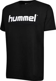 Hummel HMLGO T-Shirt męski S/S, bawełniany, z logo, czarny, xxl - Bluzy męskie - miniaturka - grafika 1