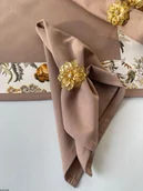 Obrusy i serwetki - Obrączki na serwetki kwiaty - miniaturka - grafika 1