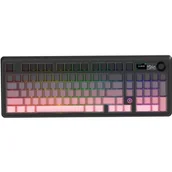 Klawiatury - Klawiatura AJAZZ AK980 V2 Czarno-różowy - miniaturka - grafika 1