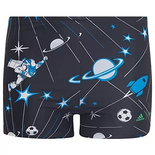adidas HD2164 Buzz Brief Swimsuit Boy's Black/Blue Rush 5-6A - Kąpielówki dla chłopców - miniaturka - grafika 1